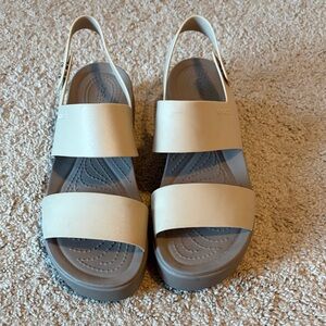 CROCS Women's Cream Sandals